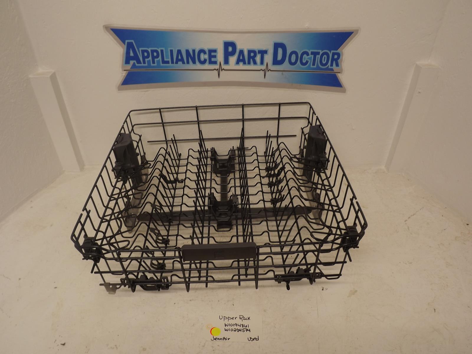 JennAir Dishwasher W10194861 W10234574 Upper Rack Used JennAir Dishwasher W10194861 W10234574 Upper Rack Used